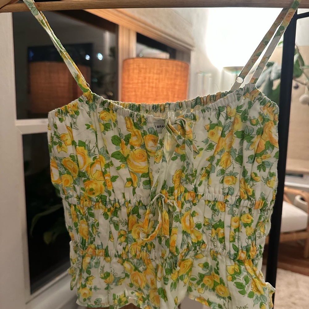 Faithfull the Brand Yellow Floral Top